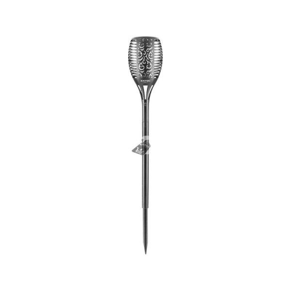 EXTOL LIGHT éjszakai, kerti LED lámpa, lángoló fáklya hatás, 1W; 35 Lm,
napelem+szenzor, Ni-Mh akku, 800mAh, kerti, leszúrható, 