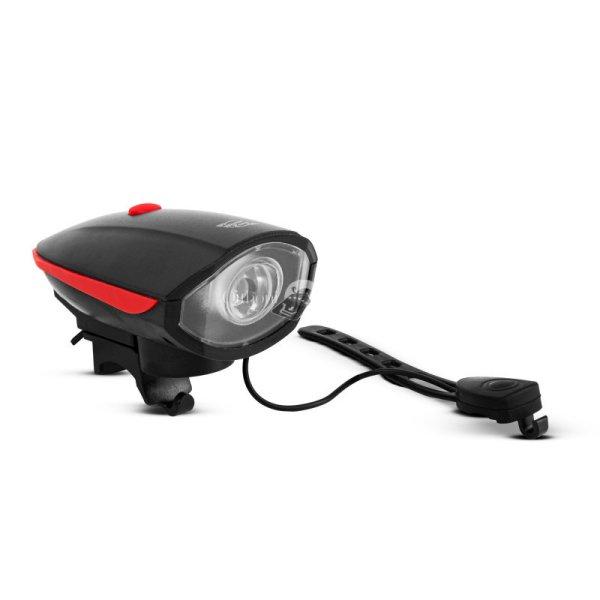 Wheel Zone Kerékpár lámpa elektromos kürttel - XPE LED - 400 mAh - 450 lm -
IP55