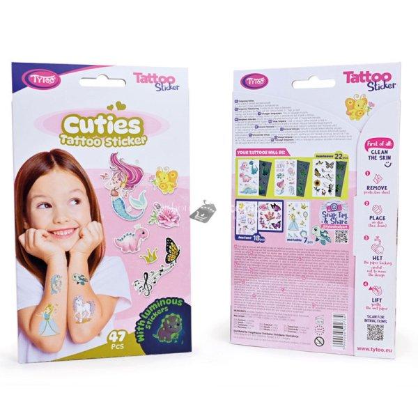 Tytoo Cuties tetoválás matrica szett - 47 db / csomag