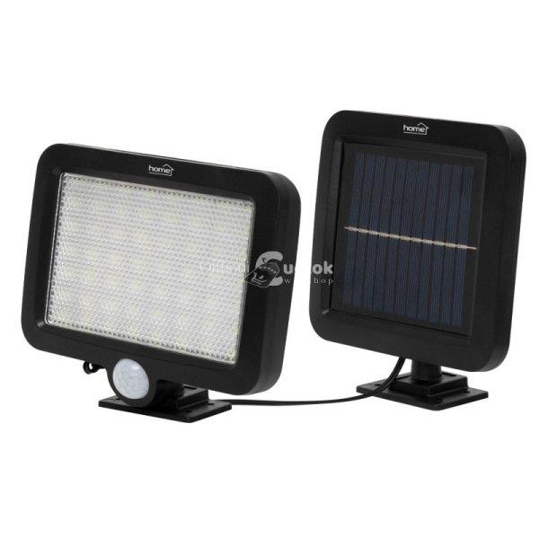 Home FLP250SOLAR napelemes LED reflektor, 250 lm, PIR mozgásérzékelő, 120°
5m, 56 db hidegfehér SMD LED, energiatakarékos, műany