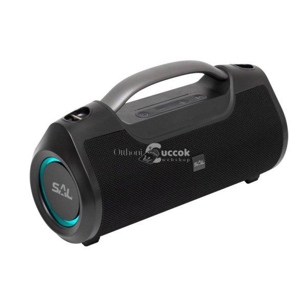 SAL BT 7000 hordozható bluetooth kihangosító, BoomBox, 2 x 30 W, BT TWS,
3.5mm AUX, USB, EQ, LED effektek, telefontöltés, USB-C 