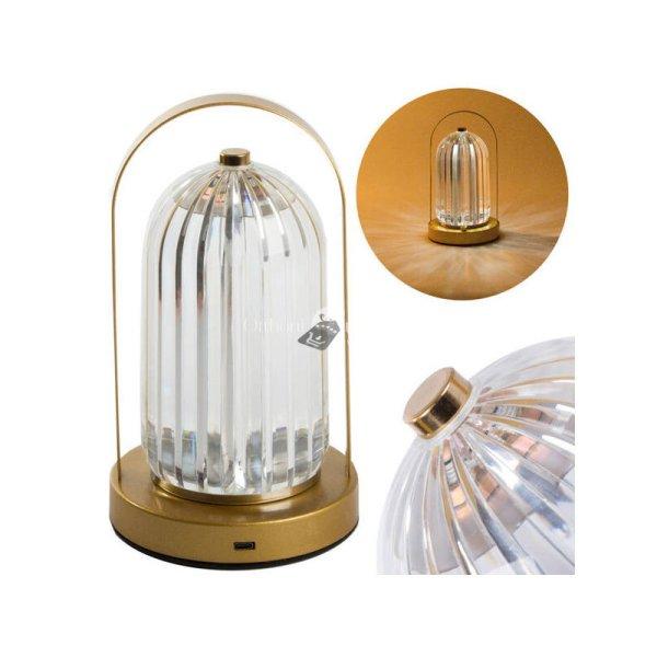 Éjjeli lámpa asztal kristály LED lámpa érintős - gyerekszoba,
olvasólámpa, éjjeliszekrény - modern design