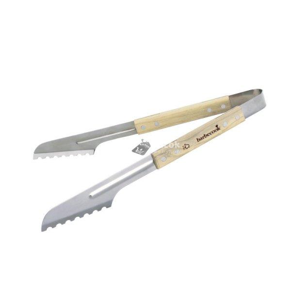Barbecook BC-ACC-7070 luxus rozsdamentes acél fogó, gumifa nyél, 100% FSC,
40cm