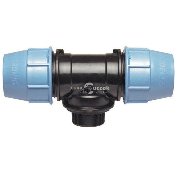 KPE T-idom KM 40mm x 5/4; - Külső menetes csatlakozású T-idom 40 mm
átmérővel