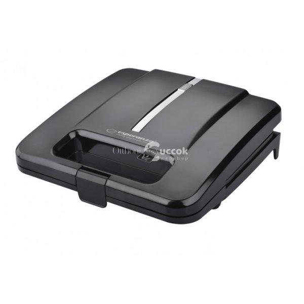 Esperanza Sandwich Maker 1000W - Fekete Parmigiano - Konyhai Grill Járulékos
Fűtőelemmel - EKT010