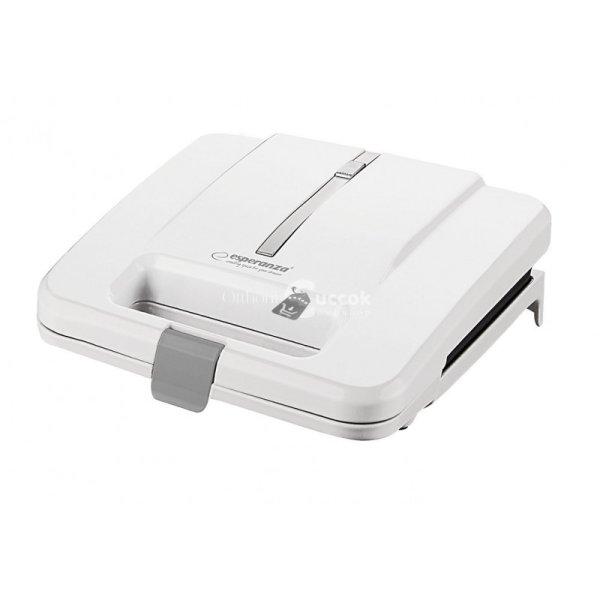 Esperanza 1000W Parmigiano White Sandwich Maker - Elektromos pirító, grill és
szendvicssütő - EKT010W