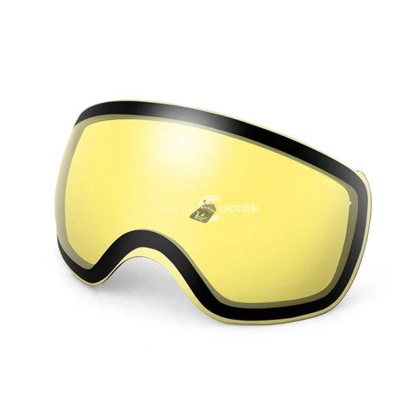 Sárga cserélhető lencse Kutook X-Treme Síszemüveghez/Snowboard szemüveghez
