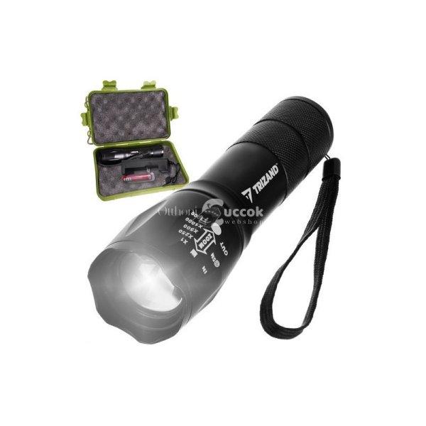 T6 USB zseblámpa L18368 - erős fényű, újratölthető, könnyen hordozható
lámpa