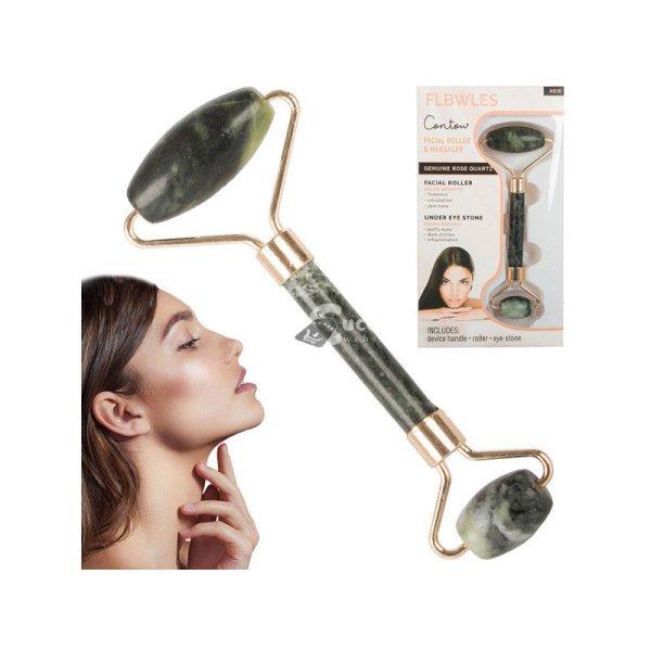 Nefelejcs görgős arc masszírozó - anti-aging, bőrfeszesítő, ráncok
ellen, természetes kő, arcfeszesítő eszköz