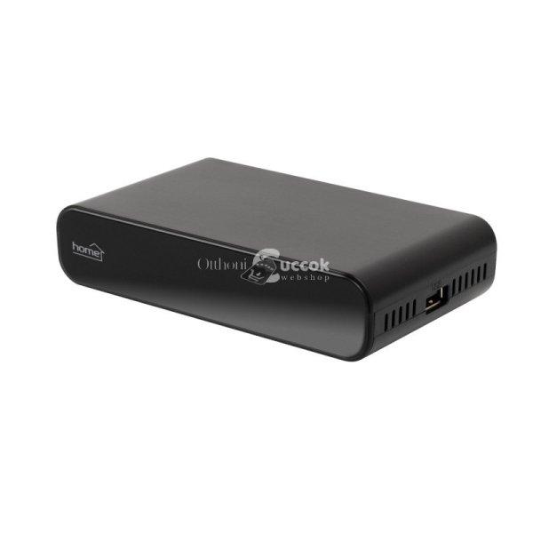 Home HD2T2 DVB-T/T2 vevőkészülék, többnyelvű menü, EPG, multimédia
fájlok, FullHD, HDMI, SCART, tartozék adapter