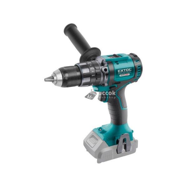 EXTOL INDUSTRIAL akkus ütvefúró és csavarozó, Share20V, 20V, Li-ion; 80Nm,
AKKU és TÖLTŐ NÉLKÜL