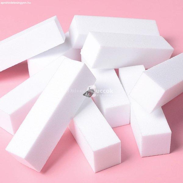 10 db Fehér erősen habzó polírozó reszelő Nail Art Tool Körömpolírozó
reszelő