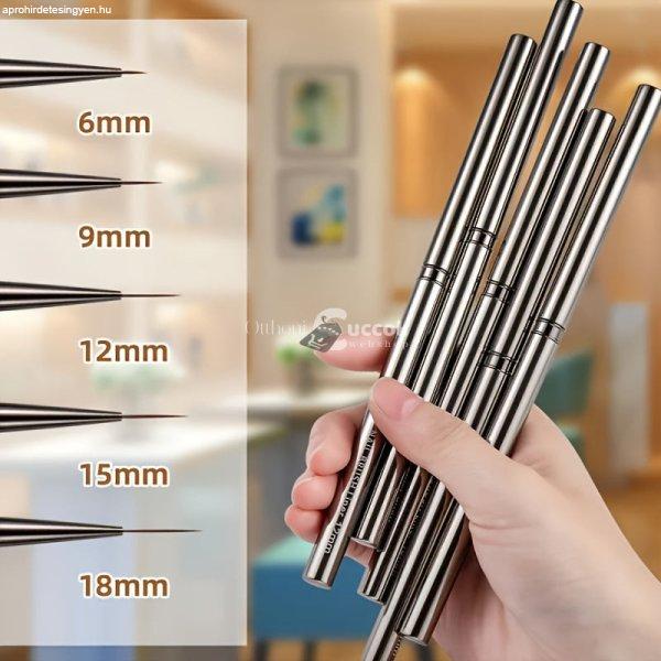 5db Nail Art Design Toll Festőeszközök Zselés Ecsettel, Színátmenetes
Ecsettel, Részletecsettel És Pöttyös Tollal A Nail Art Design Manikűr
Szalonhoz