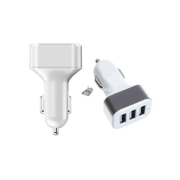 Autós autótöltő cigaretta könnyűszerrel 3xusb porttal