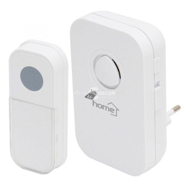 Home DB 1031AC vezeték nélküli csengő, 100m hatótáv, 3-fokozatú hangerő,
36 dallam, 8 párosítható nyomógomb, zavarvédett, 230V-o
