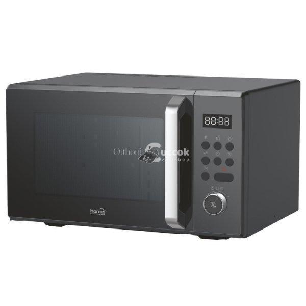 Home HGMH32D mikrohullámú sütő, 1000 W, 32 l kapacitás, 95 p időzítő, 5
teljesítményszint, 8 automata program, gyerekzár, 14.53 