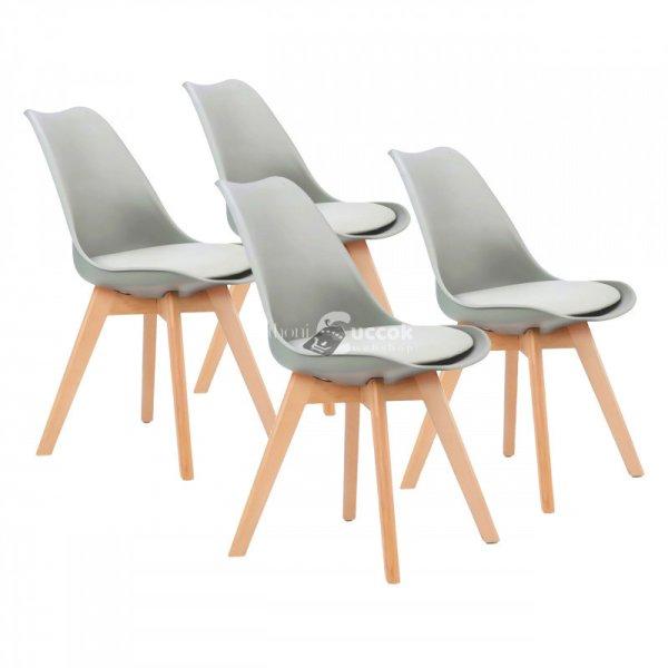 Kényelmes szürke étkezőszék párnával, modern design - ModernHome