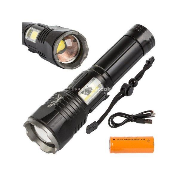 Taktikai zseblámpa Bailong Cree COB LED XHP160 teljesítménnyel - túlélő
felszerelés, vadász lámpa, outdoor világítás