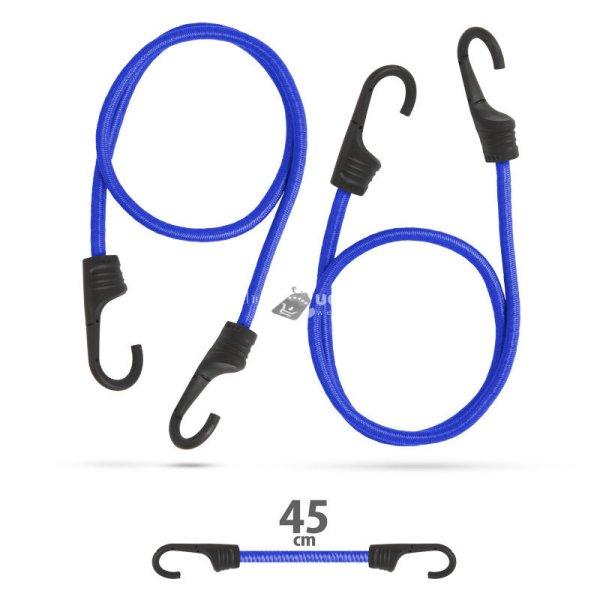 MNC Professzionális gumipók szett - kék - 45 cm x 8 mm - 2 db / szett