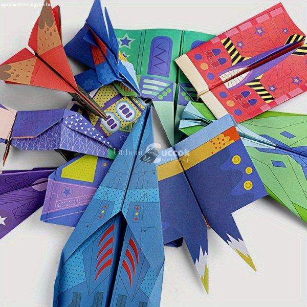 36 darabos Origami Papírrepülő készítő kézikönyv