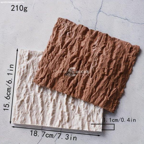 3D szilikon fakéreg csokoládéforma – Valósághű fatönk-kialakítás