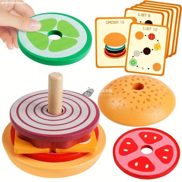 Montessori szendvics készítő játék