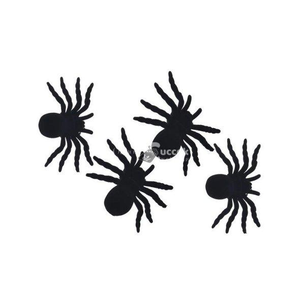 Halloween pók dekoráció 4 db - Nagy méretű rémisztő hangulatú
díszítés ünnepi alkalmakra