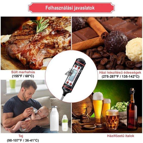 Digitális Maghőmérő és Konyhai Ételhőmérő Pontos Főzési
Hőmérséklet Mérő Eszköz