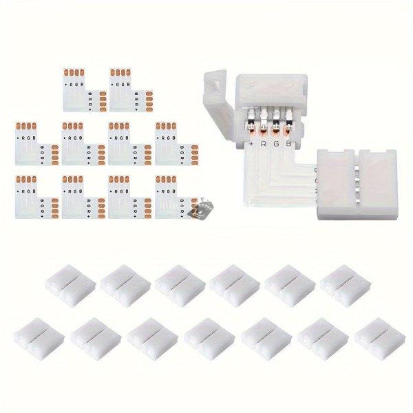 10db LED Fénycsík Csatlakozó
