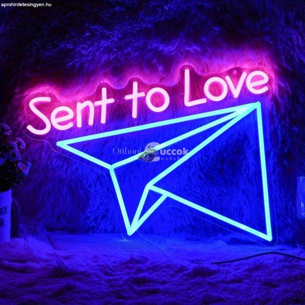 Sent to Love Többszínű LED Lámpa Hálószoba Dekoráció