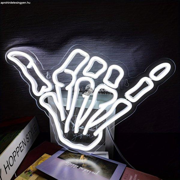 Shaka Gesztus LED Neon Tábla