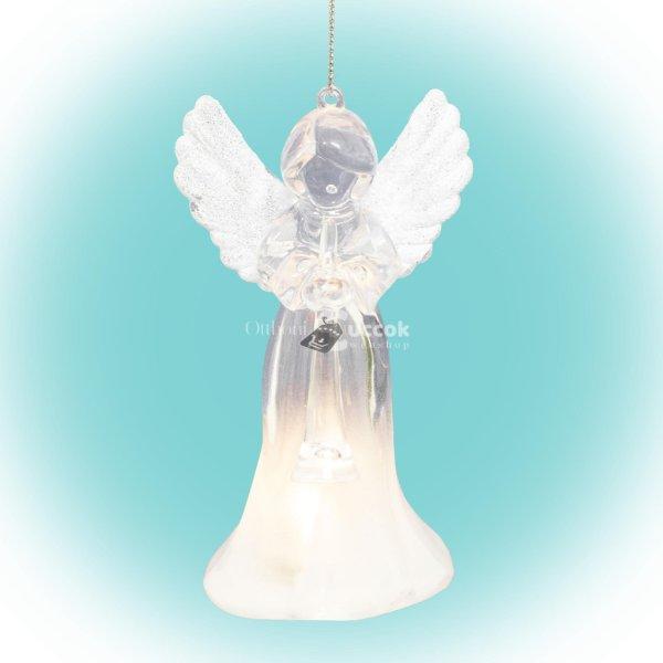 Home CDM16 LED-es dekoráció, 2 féle akril angyal, melegfehér LED