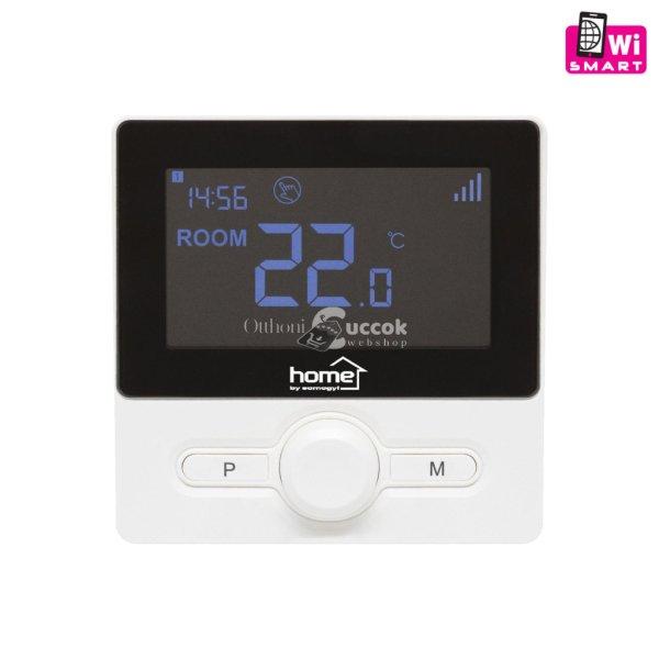 Home THES25BWIFI vezeték nélküli szobatermosztát, smart, hordozható és
falra szerelhető, Wi-Fi kapcsolat, programozható, ablaknyitás érzékelés,
fekete