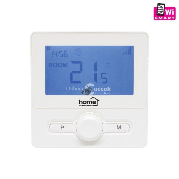 Home THES25WWIFI vezeték nélküli szobatermosztát, smart, hordozható és
falra szerelhető, Wi-Fi kapcsolat, programozható, ablaknyitás érzékelés,
fehér
