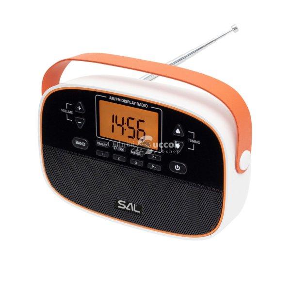 SAL RPR4LCD táskarádió, AM-FM automatikus hangolás, 2x40 programhely,
órakijelzés