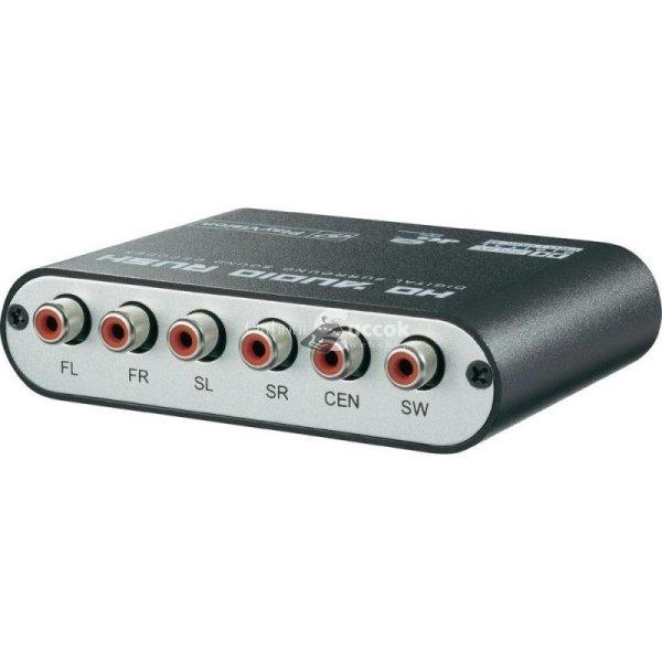 Digitális-analóg audio konverter DAC 5.1 DTS, DD, Dolby ProLogic II házimozi
és zene élményhez