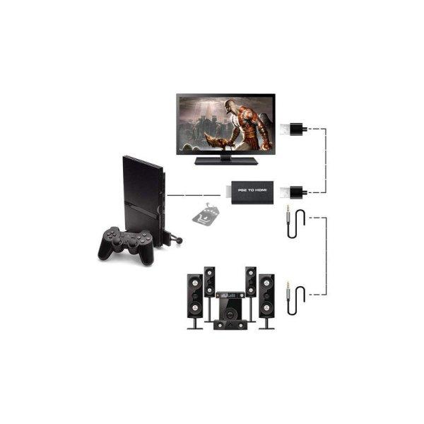 PS2 HDMI átalakító hangkonverterrel – Retro játékkonzol csatlakoztatás
modern TV-hez