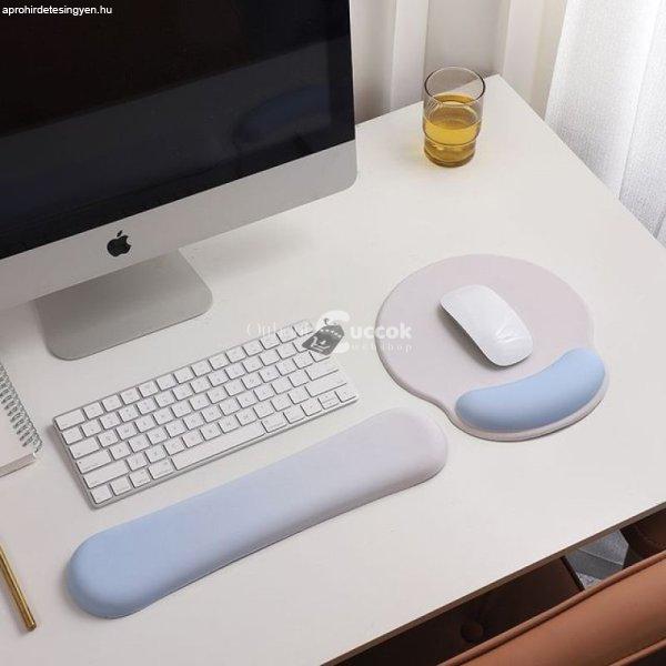 Csuklótámasz és ergonomikus egérpad szett, bordó színben, kényelmes
irodai használathoz
