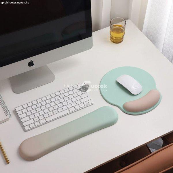 Csuklótámasz és ergonomikus egérpad szett, bordó színben, kényelmes
irodai használathoz