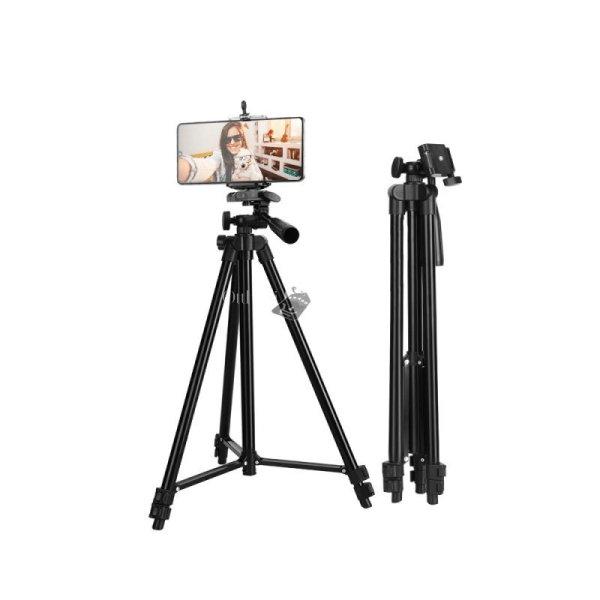 Bluetooth távirányítós tripod, 3 méretre állítható, fotózáshoz és
videózáshoz