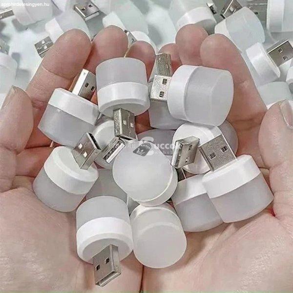 10db Mini USB Éjszakai Lámpa, Meleg Fehér és Hideg Fehér Fényű,
Hordozható Világítás