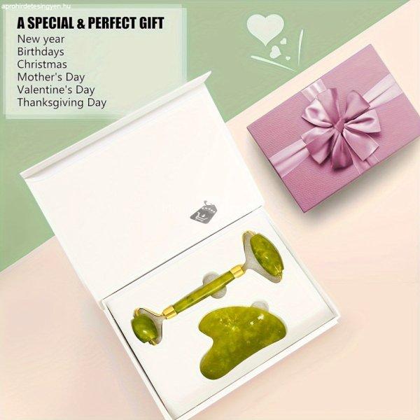 Jade Roller & Gua Sha, Archenger, Természetes Kő Arcszépítő és Masszázs
Roller Szett