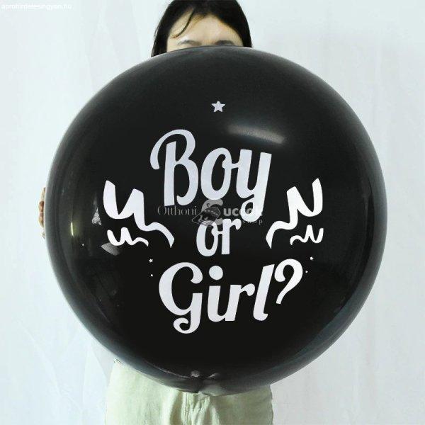 Boy or Girl babaváró party lufi konfettivel, nemek szerinti bejelentő
léggömb dekoráció