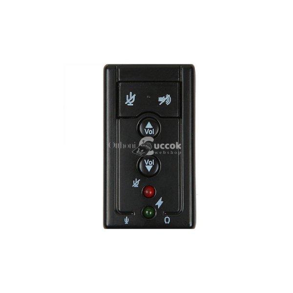 USB 7.1 Hangkártya Mikrofon és Fejhallgató Csatlakozóval Számítógépes
Audióhoz
