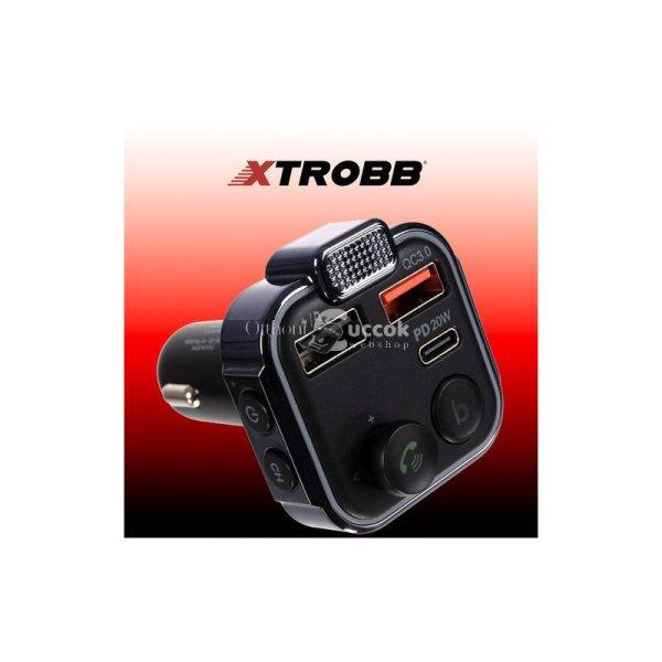Xtrobb 22355 Autós FM Bluetooth Adó és Töltő Készülék