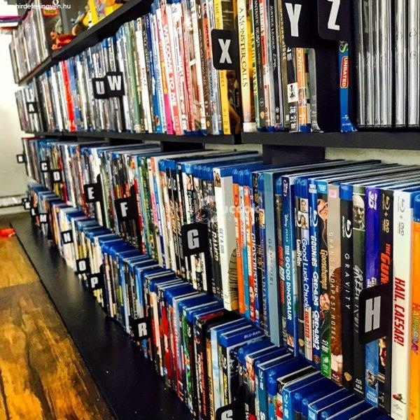 26db-os ábécés CD és DVD-rendszerező kétoldalas nyomtatott címkékkel