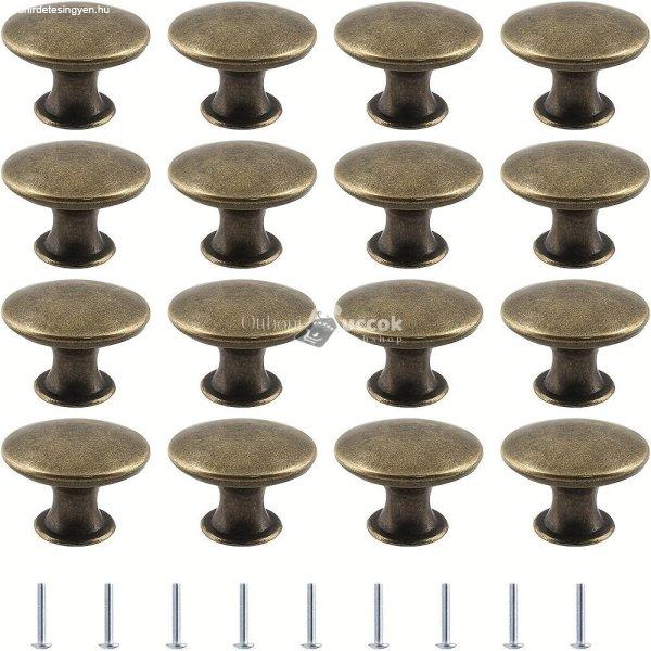 10 db Vintage bronz szekrénygomb