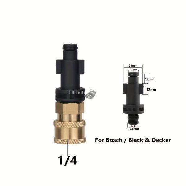 1/4 Gyorscsatlakozó Nyomásos Mosó Adapter - Kompatibilis Karcherrel,
Lavorral, Bosch-szal