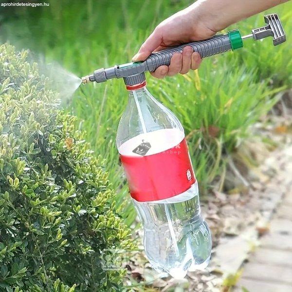 Műanyag kerti permetező, kézi nyomású szivattyús öntözőkanna