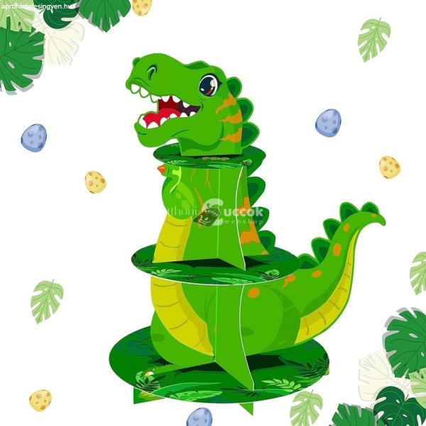 1db Dinoszaurusz mintázatú sütemény állvány